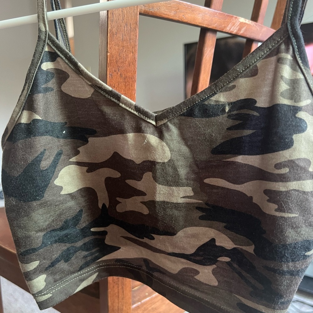 Camo Cropped Tank